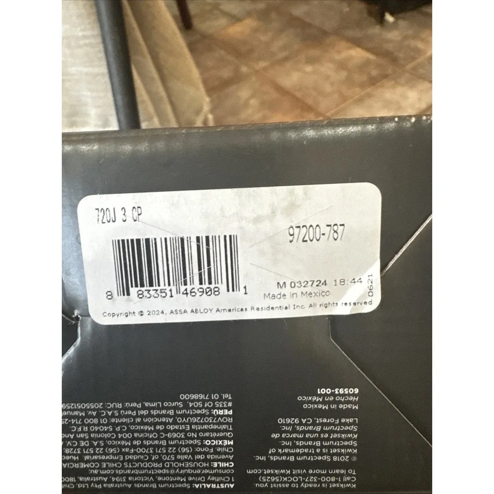 Kwikset Polished Brass‎ Hall And Closet Door Knob 97200-787 MicroBan-FS